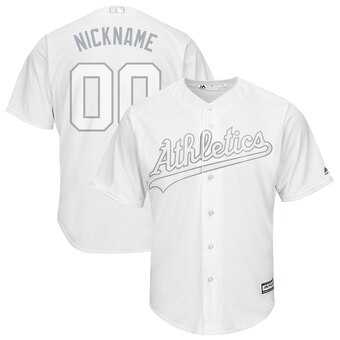 Oakland Athletics Majestic 2019 Players' Weekend Cool Base Roster Customized White Jersey,We sell and wholesale Oakland Athletics Majestic 2019 Players' Weekend Cool Base Roster Customized White Jersey on line form chian!